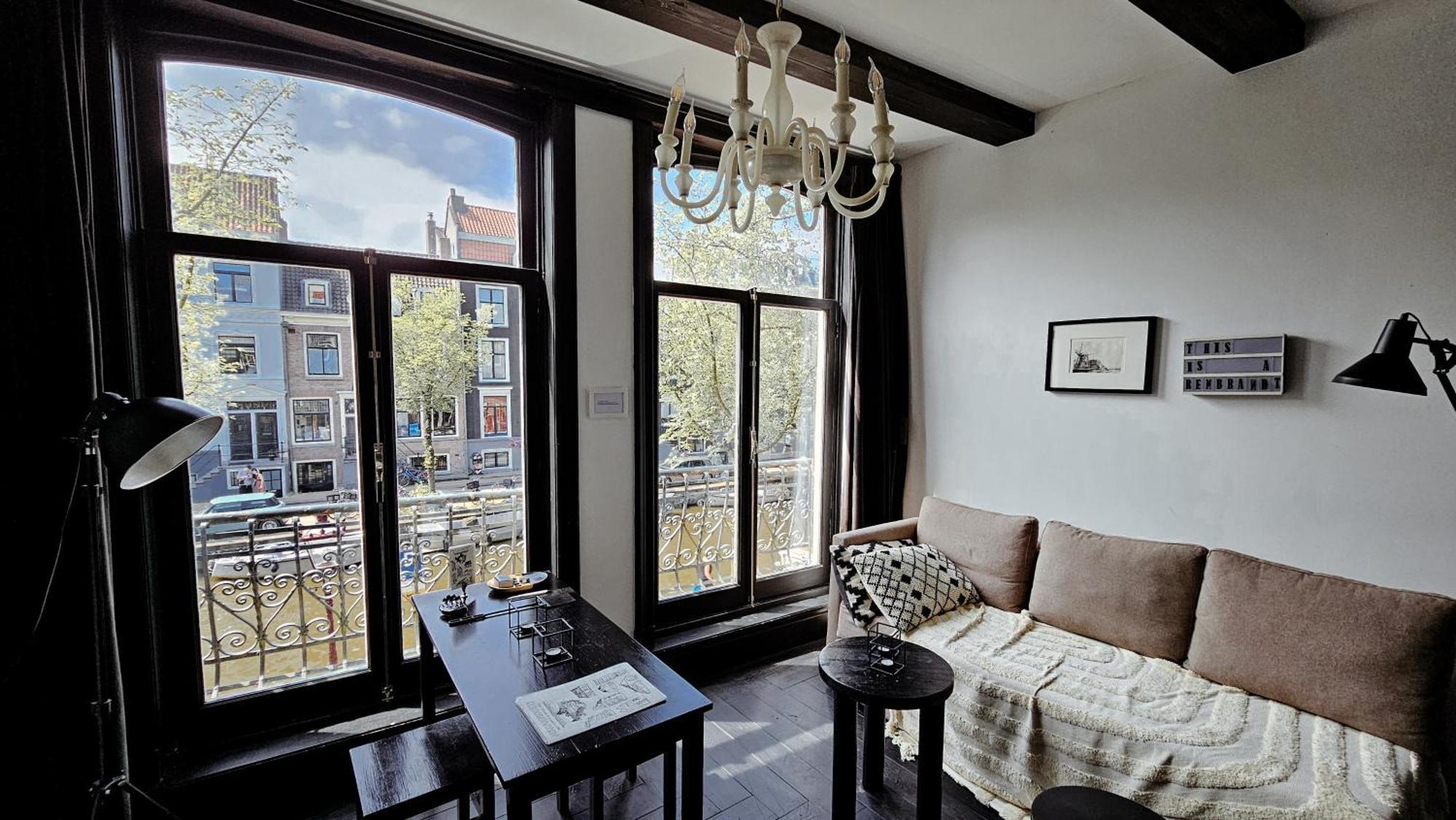 The Black Beauty Private Studio With Canal View From 1799 Άμστερνταμ Εξωτερικό φωτογραφία